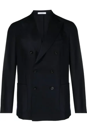 Boglioli Jassen, Heren, Blauw, M, Ongevoerde Jas