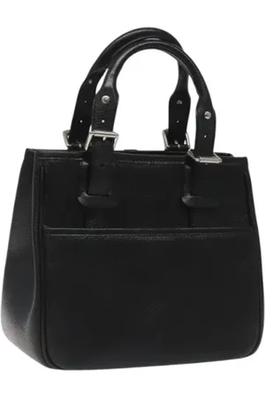 Burberry Pre-owned, Dames, Zwart, ONE Size, Leer, Tweedehands leren handtassen