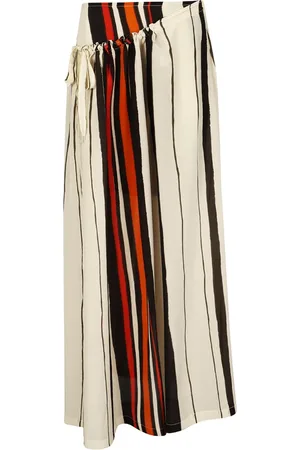 Aspesi Rokken, Dames, Veelkleurig, S, Gestreepte midi rok