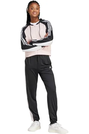 adidas Sport, Dames, Veelkleurig, L, Boldblock Sportief Trainingspak Roze en Zwart