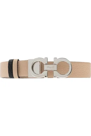 Salvatore Ferragamo Accessoires, Dames, , 95 CM, Leer, Omkeerbare riem
