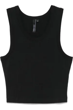 Entire Studios Tops, Dames, Zwart, L, Korte Tanktop in Zwart
