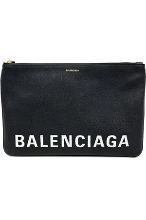 Balenciaga Pre-owned, Dames, Zwart, ONE Size, Pre-owned Leather clutches