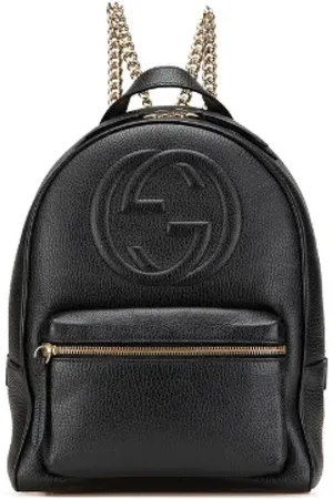 Gucci Pre-owned, Dames, Zwart, ONE Size, Leer, Pre-owned Leather backpacks