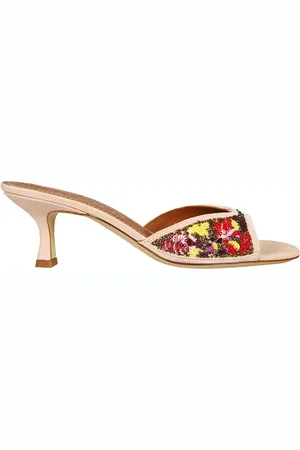 Staud Schoenen, Dames, Veelkleurig, 36 EU, Kleurrijke Muiltjes met Kralen