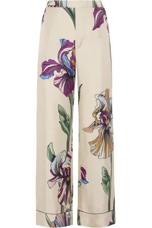 La DoubleJ Broeken, Dames, Wit, L, Zijden Witte Broek