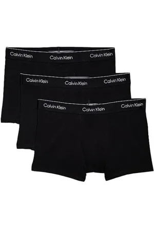 Calvin Klein Ondergoed, Heren, Zwart, M, Katoen, 3-Pack Trunks