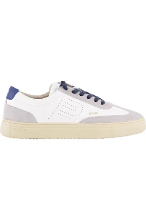 Blackstone Schoenen, Heren, Wit, 44 EU, Slate Harper Sneaker Wit/Blauw