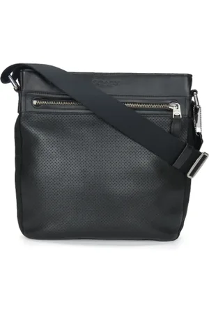 Coach Pre-owned, Heren, Zwart, ONE Size, Leer, Pre-owned Canvas shoulder-bags