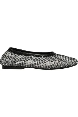 ALOHAS Schoenen, Dames, Zwart, 39 EU, Zwarte Rhinestone Ballerina Flats