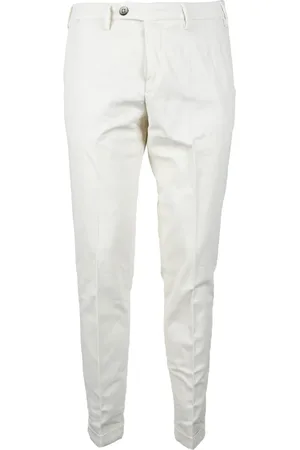 MICHAEL COAL Jeans, Heren, Wit, W33, Katoen, Lyocell Blend Stretch Broek