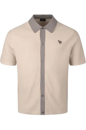 Paul Smith Overhemden, Heren, , 2Xl, Katoen, Gebreid Overhemd met Button Down Stijl