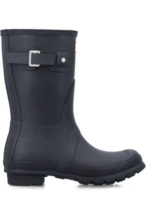 Hunter Schoenen, Dames, Zwart, 38 EU, Katoen, Zwarte Gesloten Schoenen Originele Korte Laarzen