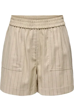 ONLY Korte broeken, Dames, , S, Monica Shorts Pumice Stone/Black