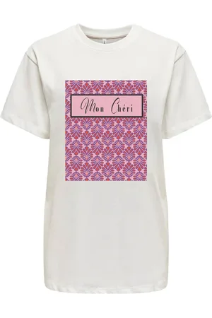 ONLY Tops, Dames, Veelkleurig, S, Fleur Life Korte Mouw Tee