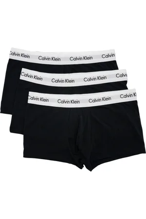 Calvin Klein Ondergoed, Heren, Zwart, L, Katoen, 3-pack Low Rise Trunk Heupboxer Set