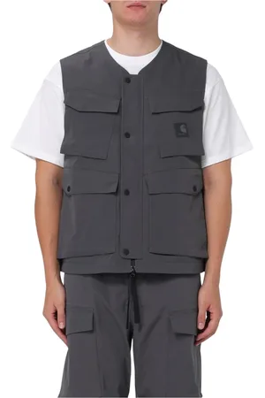 Carhartt Jassen, Heren, Zwart, S, Multi Pocket Utility Vest Houtskool