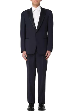 Giorgio Armani Pakken, Heren, Blauw, M, Wol, Navy Formeel Smokingpak