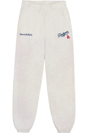 Sporty & Rich Broeken, Dames, Grijs, S, Lichtgrijze Elastische Taille Sportieve Broek