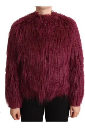 Patrizia Pepe Jassen, Dames, Rood, L, Polyester, Bordeaux Chic Pullover Jas