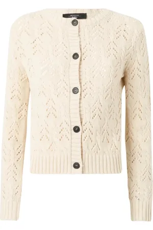 Max Mara Truien, Dames, , XS, Katoen, Ronde Hals Katoenen Vest Panaria
