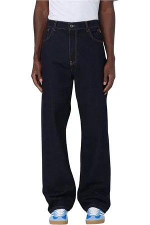 Msgm Jeans, Heren, Blauw, L, Denim, Klassieke Denim Jeans