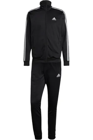 adidas Sport, Heren, Zwart, M, Heren Tricot Trainingspak Zwart Wit