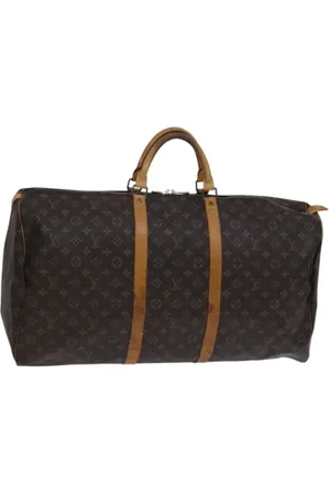 LOUIS VUITTON Pre-owned, Dames, Bruin, ONE Size, Leer, Tweedehands Canvas Louis Vuitton tassen