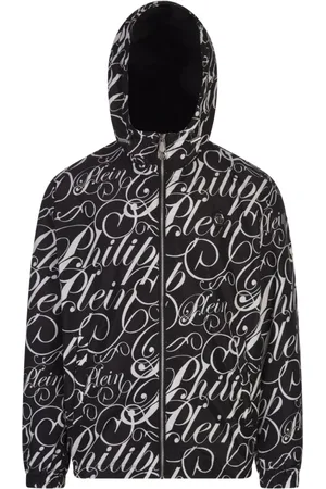 Philipp Plein Jassen, Heren, Zwart, M, Polyester, Zwarte Polyester Jas