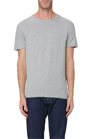 Paul Smith Tops, Heren, Grijs, M, Katoen, Multicolor Crew Neck T-shirt met korte mouwen