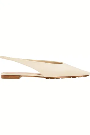 Bottega Veneta Schoenen, Dames, , 41 EU, Leer, Ivory Slingback Pumps