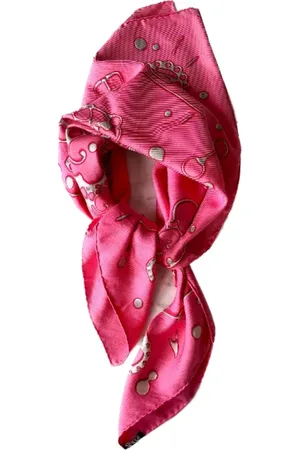 Hermès Pre-owned, Dames, Roze, ONE Size, Pre-owned Silk scarves