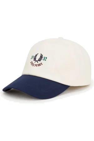 Fred Perry Accessoires, unisex, Wit, ONE Size, Katoen, Vintage Piqué Katoenen Pet