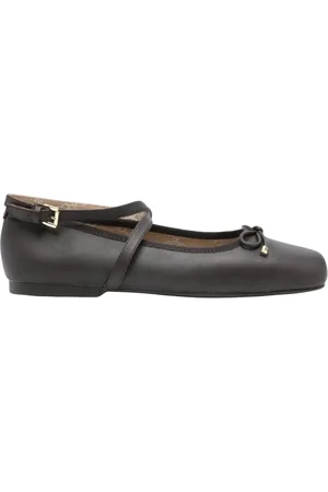 Michael Kors Schoenen, Dames, Zwart, 40 EU, Elegante Bruine Ballet Flats