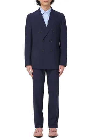 ELEVENTY Pakken, Heren, Blauw, XL, Blauw Double Breasted Pak