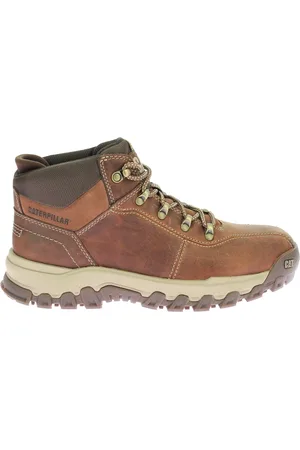 Caterpillar Schoenen, Heren, Bruin, 43 EU, Leer, Comfortabele Leren Laarzen Threshold Rebou