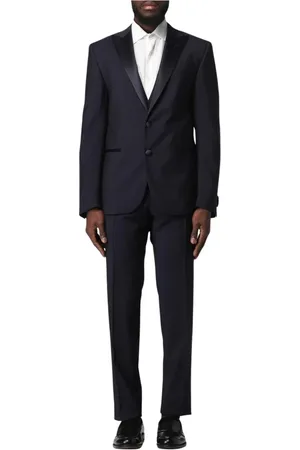corneliani Pakken, Heren, Blauw, 2Xl, Tweed, Blauw Tweedelig Pak Klassieke Stijl