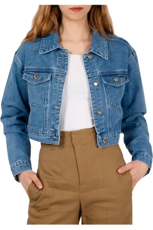 Kaos Jassen, Dames, Blauw, M, Denim, Denim Crop Jack Rp 6Mp 013