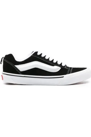Vans Schoenen, Heren, Zwart, 40 1/2 EU, Suède, Zwarte lage sneakers jaren 90 stijl