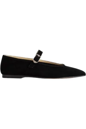 Le Monde Beryl Schoenen, Dames, Zwart, 39 EU, Suède, Zwarte Suède Mary Jane Ballerina Schoenen