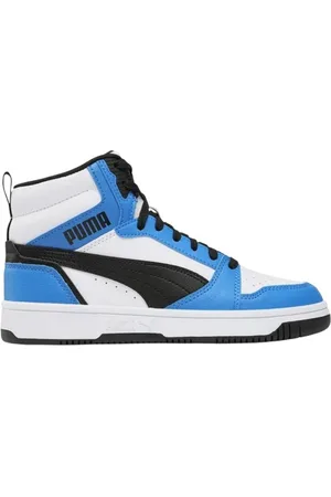 PUMA Schoenen, Heren, Veelkleurig, 39 EU, Retro-geïnspireerde Rebound V6 Mid Sneaker