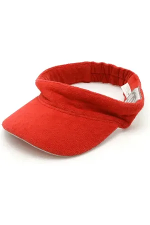 CHANEL Pre-owned, Dames, Rood, ONE Size, Katoen, Pre-owned Cotton hats