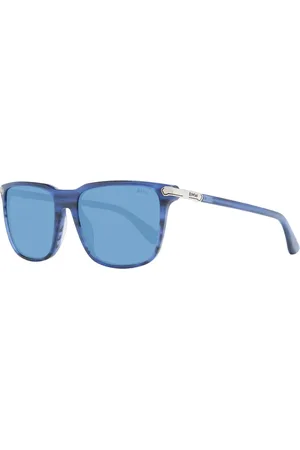 BMW Accessoires, Heren, Blauw, ONE Size, Blauwe herenzonnebril vierkante stijl