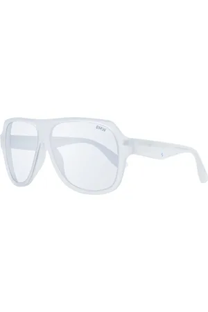 BMW Accessoires, Heren, Wit, ONE Size, Aviator Style Witte Zonnebril