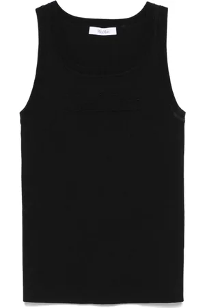 Max Mara Tops, Dames, Zwart, L, Elegante Top Pentola Ss 25