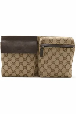 Gucci Pre-owned, Heren, , ONE Size, Leer, Pre-owned Canvas gucci-bags