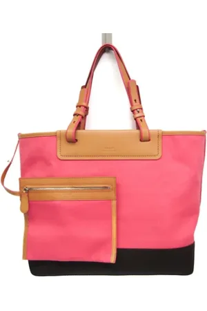 Bally Pre-owned, Dames, Roze, ONE Size, Leer, Pre-owned Canvas totes
