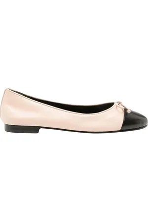 Tory Burch Schoenen, Dames, Roze, 40 EU, Leer, Roze Leren Ballerina Flats