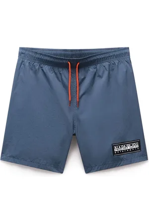 Napapijri Badkleding, Heren, Blauw, M, Box Logo Zwemshorts