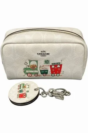Coach Pre-owned, Dames, Wit, ONE Size, Leer, Tweedehands leren handtassen